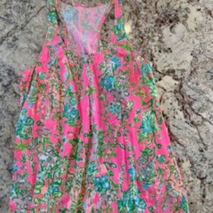 Lilly Pulitzer Flowy Sleeveless Dress Size XL